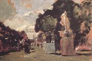 Tina Blau In the Tuileries Gardens (sunny Day) (nn02) oil painting on canvas